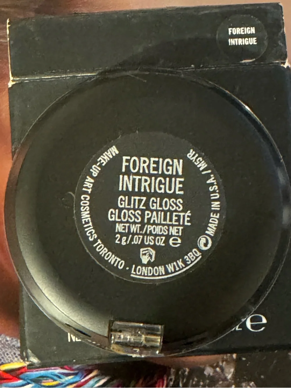 MAC Foreign Intrigue Glitz Gloss~Limited Edition